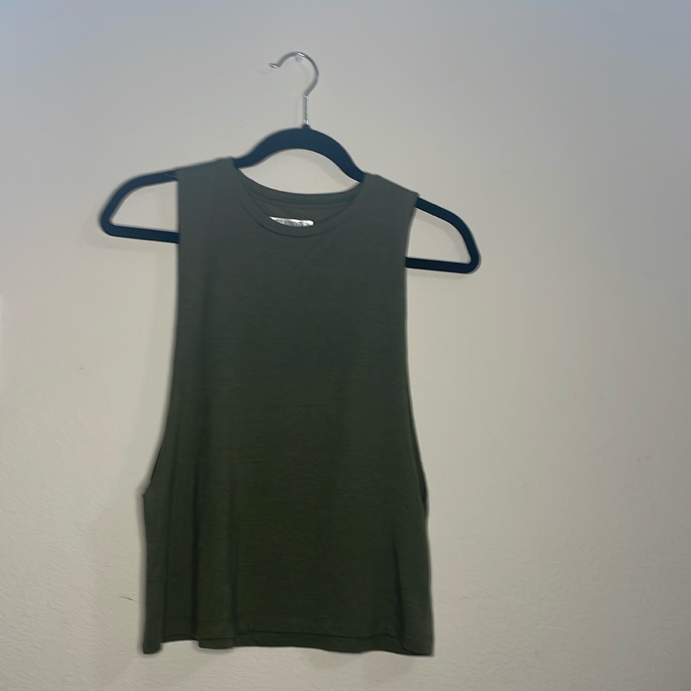 Dark forest green Working out tank